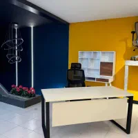 میزکامپیوتر،میز منشی،میز پایه فلزی،میز مینیمال