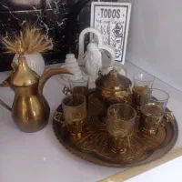 دله برنز و سرویس قهوه برنز