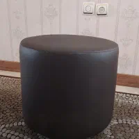 پاف چرمی مشکی