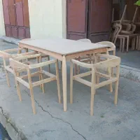 خام فروشی صندلی میز جلو مبلی با چوب راش