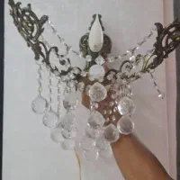 لوستر ۵شاخه و دیوار کوب و ساعت دیواری ست برنز|لوستر و چراغ آویز|تهران, نارمک|دیوار