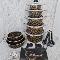 سرویس قابلمه ۲۲پارچه چدن ماموت قابلمه ۳۲