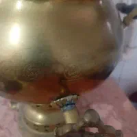 سماور برنجی ذغالی|کلکسیون اشیاء عتیقه|گناباد, |دیوار