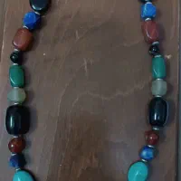 گردنبند زنانه با سنگ طبیعی