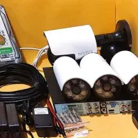 پک کامل دوربین مداربسته با هارد 500GB/لوازم جانبی