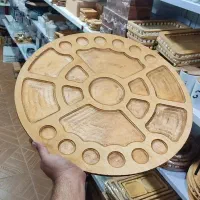 سینی مزه ،سینی پذیرایی چوبی یلدا|ظروف سرو و پذیرایی|شیراز, قلعه نو|دیوار