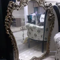 اینه شمعدان ساعت برنجی ایستاده سالم