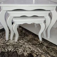 میزجلومبلی سفیدسه تیکه