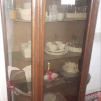 بوفه چوب گردو|بوفه، ویترین، کنسول|زاهدان, |دیوار