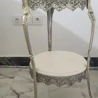 میز برنز با سنگ مرمر