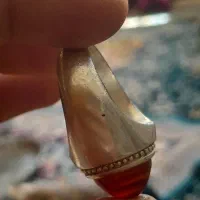 انگشتر نقره یاقوت وعقیق