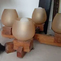 لوستر چوبی۴شاخه مینیمال