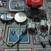 قطعات موتور ۱۲۵ چراغ جلو خطر عقب اینه ا جفت قلوه