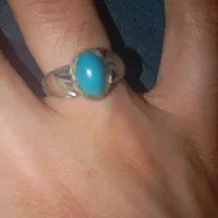 انگشتر فیروزه نقره