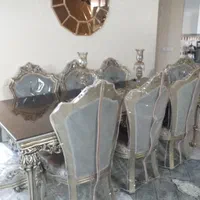 میز نهارخوری استیل ۸ نفره نو نو|میز و صندلی غذاخوری|تهران, گمرک|دیوار