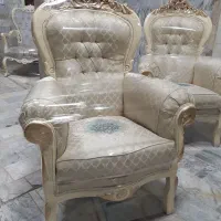 مبل استیل ۷نفره بهمراه جلومبلی درحد نو|مبلمان خانگی و میز عسلی|مشکیندشت, |دیوار