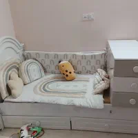 تختخواب کودک با کمد و شلف