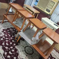 جلو مبلی با عسلی نو تمام چوب پایه ثابت