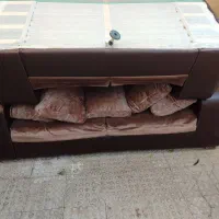 مبل۷نفره درحدنو جنس چرم|مبلمان خانگی و میز عسلی|کنگاور, |دیوار