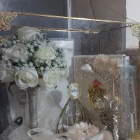 وسایل عقد عروسی روسریکفش سفید قرآن دسته گل عروس|لباس|اردبیل, |دیوار