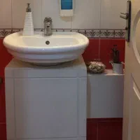 روشویی سنگی با کابینت ضدآب ساده و شیک