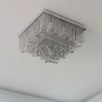 لوسترسقفی وسط گردون ریموت دار،لوسترآویز۳تایی شیشه