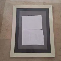 قاب عکس سفید با شیشه