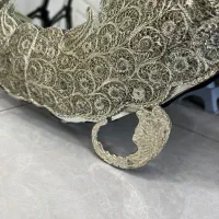 آینه شمعدان ملیله کاری اصفهان|صنایع دستی و سایر لوازم تزئینی|رشت, دیانتی|دیوار