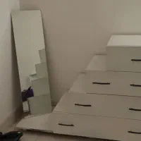 فروش سرویس خواب .با دو کمد عسلی و|تخت و سرویس خواب|قائن, |دیوار