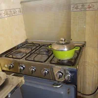 اجاق گاز طرح فر تمام استیل .