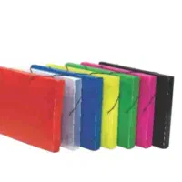 کلاسور آبی با طرح کار شده سفید