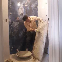 کاشیکاری باچسب سرامیک کاری کاشی کاری خرده کاری