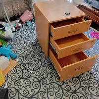 فایل چوبی دراور سه کشو کمد اداری ام دی اف