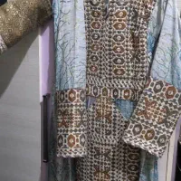 زی استین نخ ابریشم با پارچه نگینی