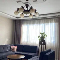 لوستر چوبی۶ شاخه با لامپ های کاملا نو|لوستر و چراغ آویز|تهران, ائمه اطهار|دیوار