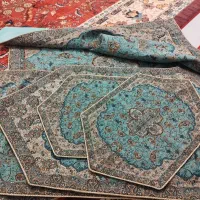 ترمه یزد رومیزی ۵تیکه