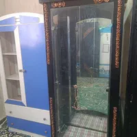 ۲عددبوفه به همراه ویترین وکمدلباسی بچه وکمدفلزی