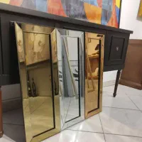 آینه باریک با قاب آینه ای سه بعدی