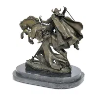 مجسمه برنزی جنگجوی قرون وسطایی|مجسمه، تندیس، ماکت|مشهد, آزادشهر|دیوار