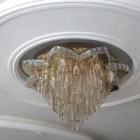 لوستر سایز ۸۰ بسیار زیبا|لوستر و چراغ آویز|همدان, |دیوار