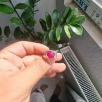 انگشتر نقره دست ساز یاقوت