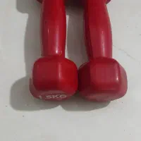 دمبل روکش دار قرمز آهنی 3 کیلویی|تجهیزات ورزشی|پرند, فاز ۴|دیوار