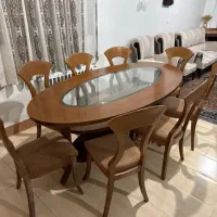 میز نهار خوری ۸ نفره چوب درجه ۱