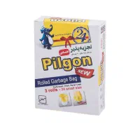 کیسه زباله رولی اقتصادی پیلگون رنگ زرد سایز کوچک