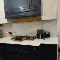 کابینت سفید سرمه ای MDF