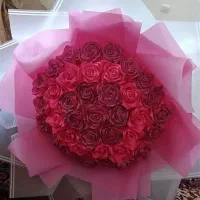 دسته گل روبانی