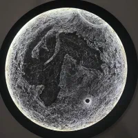 ماه برجسته نورانی