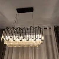 لوستر شامپاینی  و شیشه دودی خارجی