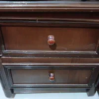 فروش یک سرویس کامل خواب (تخت ودراور و..)کامل چوب|تخت و سرویس خواب|بجنورد, |دیوار