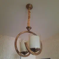 ۳عددلوستراستیل رنگ بژ|لوستر و چراغ آویز|فردیس, شهرک شهید حسینی|دیوار